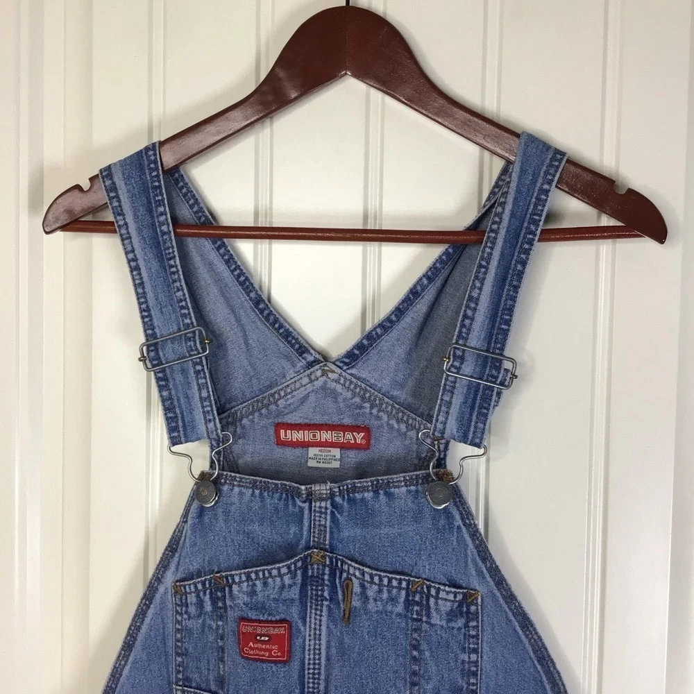 Vintage Y2K Unionbay Denim Carpenter Overalls Size Medium. - Picture 5 of 11